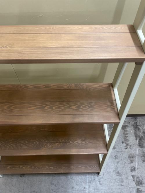 関家具 (セキカグ) シェルフ nora 164 ナチュラル×ホワイト