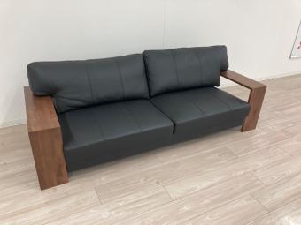 2人掛けソファー ブラック