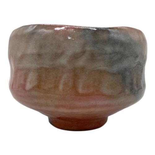 抹茶碗 長次郎作 赤楽 つつみ柿