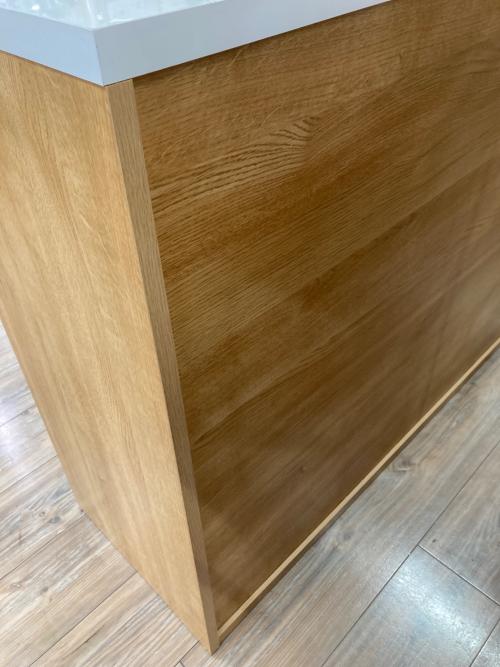 ディーノ キッチンカウンター 191 ナチュラル×ホワイト