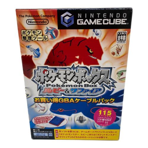ポケモンボックス ルビー＆サファイア GBAケーブルパック ゲームキューブ用ソフト CERO A (全年齢対象)