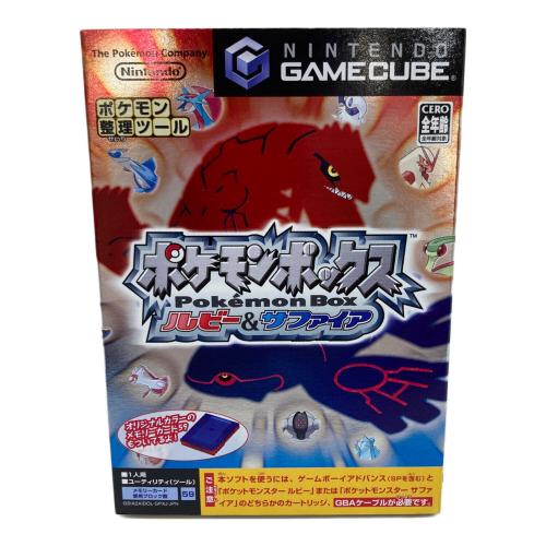 ポケモンボックス ルビー＆サファイア GBAケーブルパック ゲームキューブ用ソフト CERO A (全年齢対象)