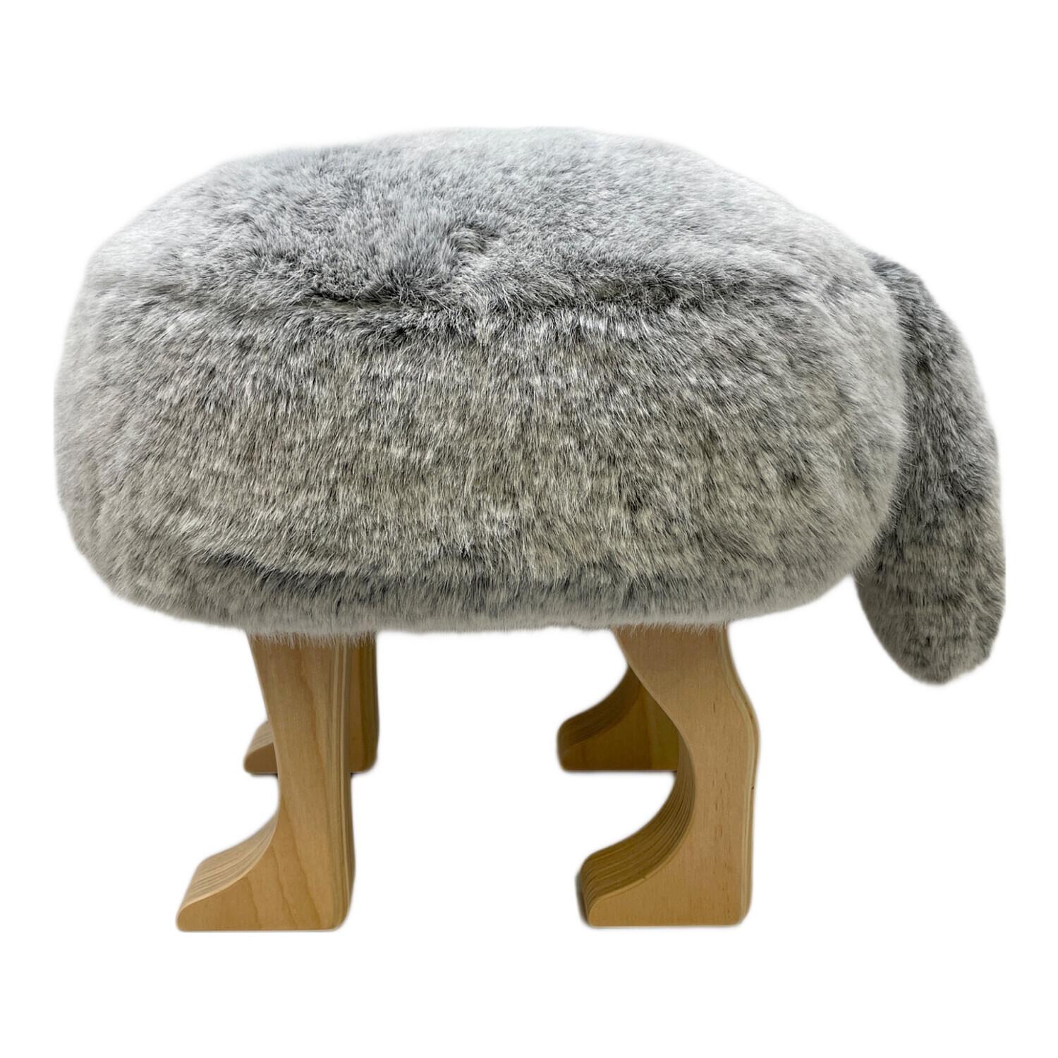 匠工芸 アニマル スツール ウルフグレー ミックス S オットマン STOOL 匠工芸 (タクミコウゲイ) アニマルスツールS ウルフグレーミックス