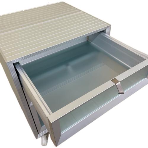 driade (ドリアデ) チェストワゴン PANDRA  43.2×59.2×39.8cm(幅×高さ×奥行) シルバー