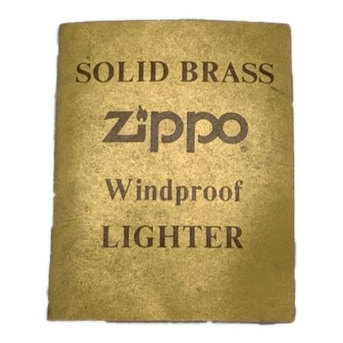 ZIPPO (ジッポ) SOLID BRASSジッポー ダブルイヤーボトム刻印 1932