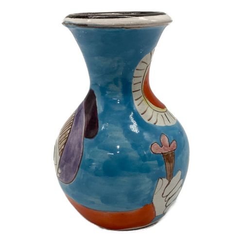 アンティークシチリア陶器 デシモーネ フラワーベース - 花瓶