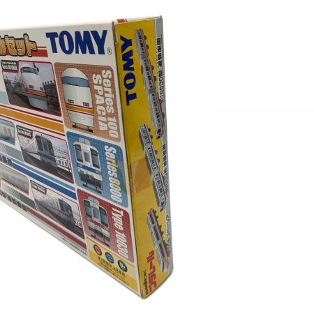 TOMY (トミー) プラレール 100系 スペーシア、8000系 通勤車両、10030型 通勤車 東武鉄道 スペシャルセット ※箱ダメージ、ヨゴレ有