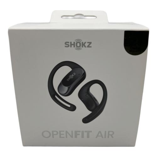 SHOKZ (ショックス) Bluetoothイヤホン SKZ-EP-000025 ショックス(アフターショックス)) OPENFIT AIR(ブラック) オープンイヤー完全ワイヤレスイヤホン