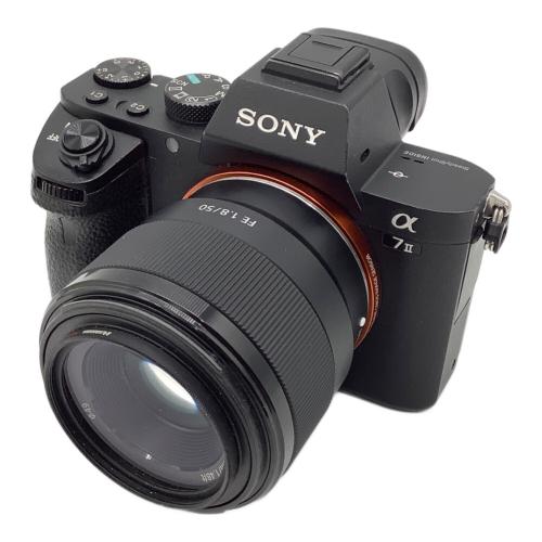 SONY (ソニー) ミラーレス一眼カメラ α7 II レンズキット SONY FE 1.8/50 ※ジャンク品 ボタン不良 ILCE-7M2 2470万画素 専用電池 -