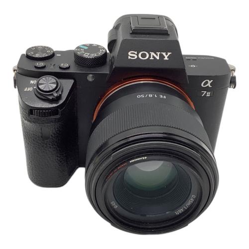 SONY (ソニー) ミラーレス一眼カメラ α7 II レンズキット SONY FE 1.8/50 ※ジャンク品 ボタン不良 ILCE-7M2 2470万画素 専用電池 -