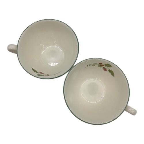 Wedgwood (ウェッジウッド) カップ&ソーサー＆プレートセット 箱付 フェスティビティー 2Pセット