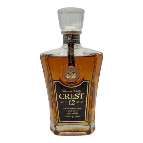 SUNTORY (サントリー) ジャパニーズウィスキー 700ml CREST 12年 未開封