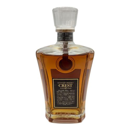SUNTORY (サントリー) ジャパニーズウィスキー 700ml CREST 12年 未開封