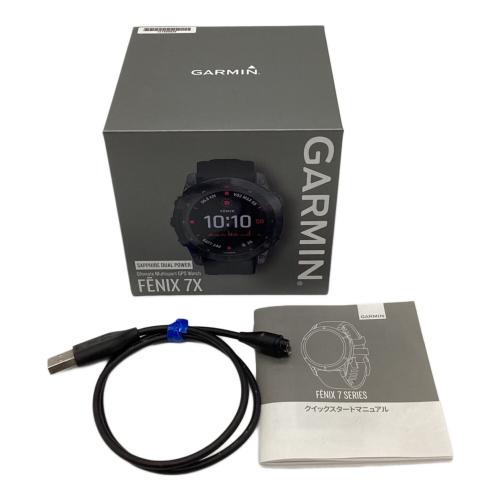 GARMIN (ガーミン) スマートウォッチ 箱・取説・ケーブル付 FENIX 7X 程度:Bランク -