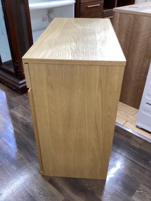 無印良品 (ムジルシリョウヒン) キャビネット ナチュラル 2枚扉 オーク材