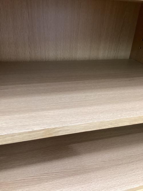 無印良品 (ムジルシリョウヒン) キャビネット ナチュラル 2枚扉 オーク材