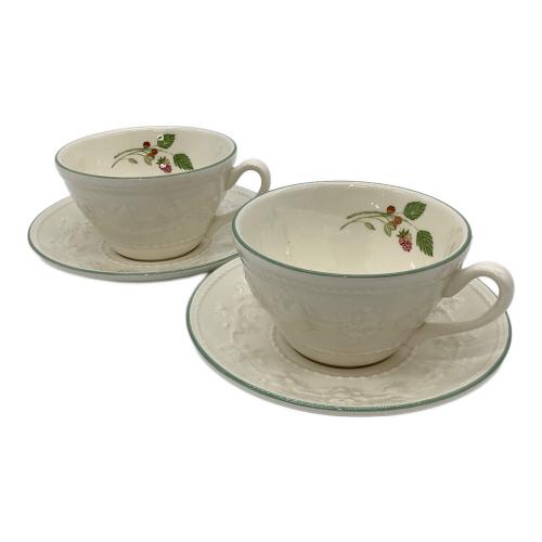Wedgwood (ウェッジウッド) カップ&ソーサー フェスティビティー ラズベリー 2Pセット