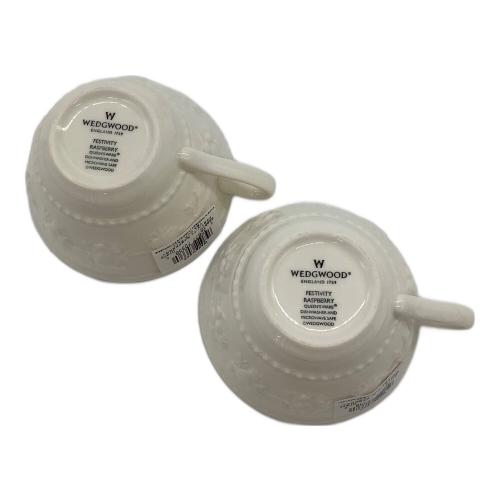 Wedgwood (ウェッジウッド) カップ&ソーサー フェスティビティー ラズベリー 2Pセット