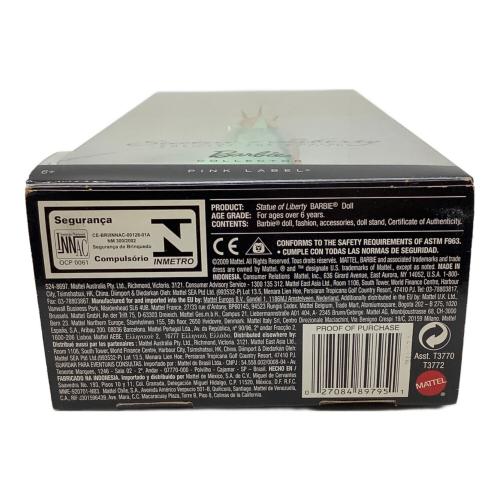 Barbie (バービー) バービー人形 箱ダメージ有 STATUE of LIBERTY-自由の女神像- Barbie COLLECTOR PINK LABEL