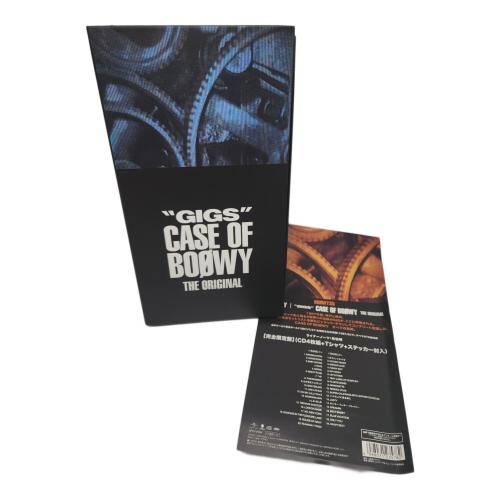 CDアルバム Tシャツ付完全限定盤 GIGS" CASE OF BOOWY -THE ORIGINAL 〇