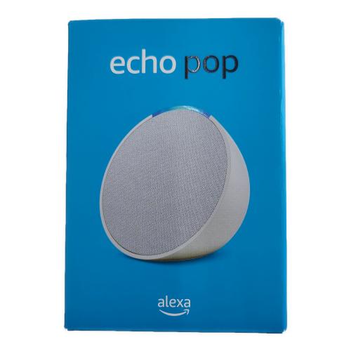 amazon (アマゾン) スマートスピーカー(AIスピーカー) Echo Pop（エコーポップ） コンパクトスマートスピーカー with Alexa B09ZX764ZL グレーシャーホワイト