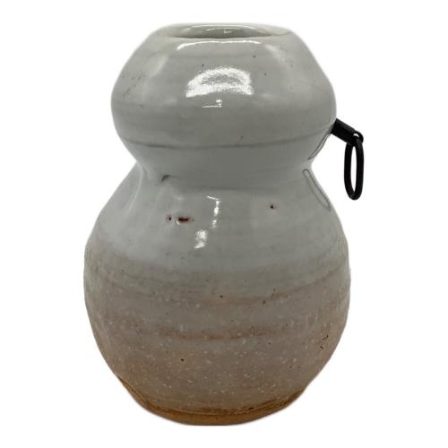 萩焼 (ハギヤキ) 桝花入れ 金子信彦