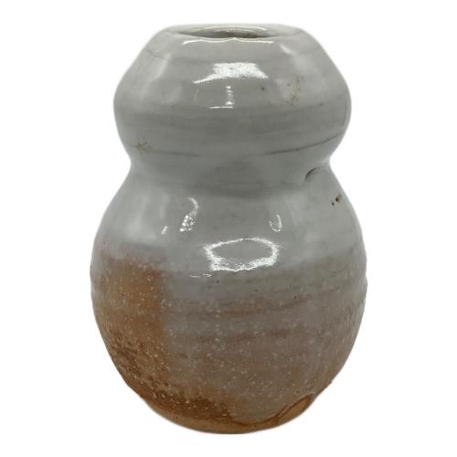 萩焼 (ハギヤキ) 桝花入れ 金子信彦