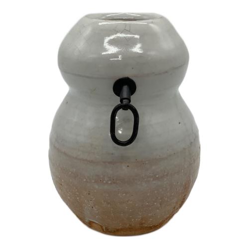 萩焼 (ハギヤキ) 桝花入れ 金子信彦