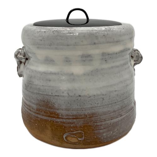 萩焼 (ハギヤキ) 白萩耳付き水指 金子信彦