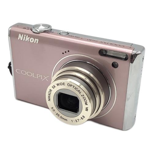 Nikon (ニコン) コンパクトデジタルカメラ ピンク×ブラック COOLPIX S640 1239万画素(総画素) 1/2.33型CCD 専用電池 24008950