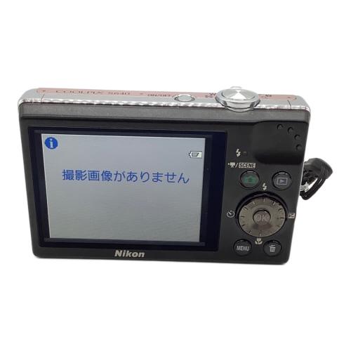 Nikon (ニコン) コンパクトデジタルカメラ ピンク×ブラック COOLPIX S640 1239万画素(総画素) 1/2.33型CCD 専用電池 24008950