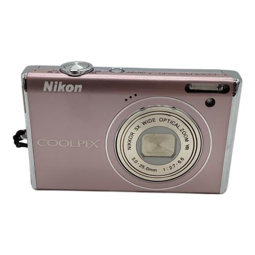 Nikon (ニコン) コンパクトデジタルカメラ ピンク×ブラック COOLPIX S640 1239万画素(総画素) 1/2.33型CCD 専用電池 24008950