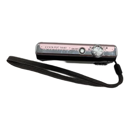 Nikon (ニコン) コンパクトデジタルカメラ ピンク×ブラック COOLPIX S640 1239万画素(総画素) 1/2.33型CCD 専用電池 24008950