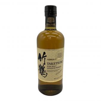ニッカ ジャパニーズウィスキー 700ml 竹鶴 ピュアモルト 白ラベル 未開封