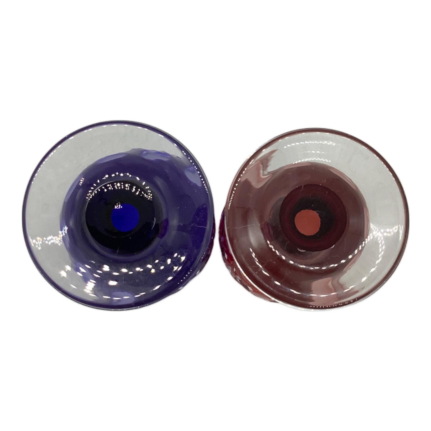 ふかもえず　超美品　elves quendi 50サイズ 江戸切子 (エドキリコ) ミニワイングラス 清水硝子 ミニワイン