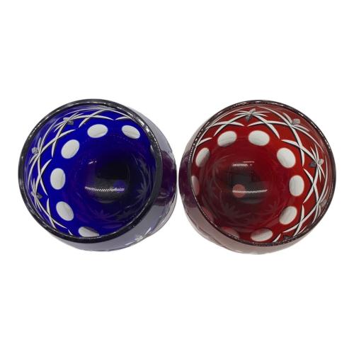 江戸切子 (エドキリコ) ミニワイングラス 清水硝子 ミニワイングラスペア ※記名有