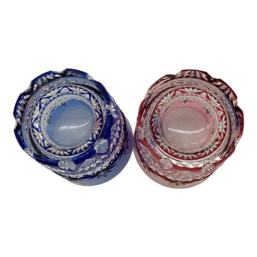 KAGAMI CRYSTAL (カガミクリスタル) ロックグラス 江戸切子 ペアマイグラス 2651 ※記念品