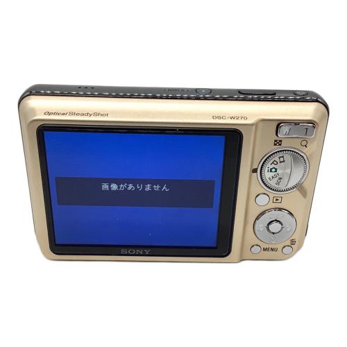 SONY (ソニー) コンパクトデジタルカメラ 本体キズ有 Cyber shot DSC-W270 1240万画素(総画素) 1/2.3型CCD 専用電池 6069376
