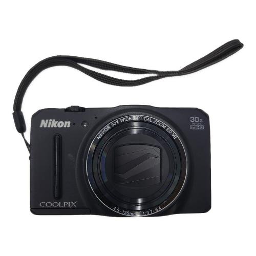 Nikon (ニコン) コンパクトデジタルカメラ ブラック / 画面小キズ有 COOLPIX S9700 1676万画素(総画素) 1/2.3型CMOS (裏面照射型) 専用電池 20021618