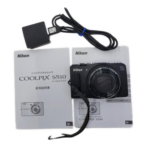 Nikon (ニコン) コンパクトデジタルカメラ ブラック / 画面小キズ有 COOLPIX S9700 1676万画素(総画素) 1/2.3型CMOS (裏面照射型) 専用電池 20021618