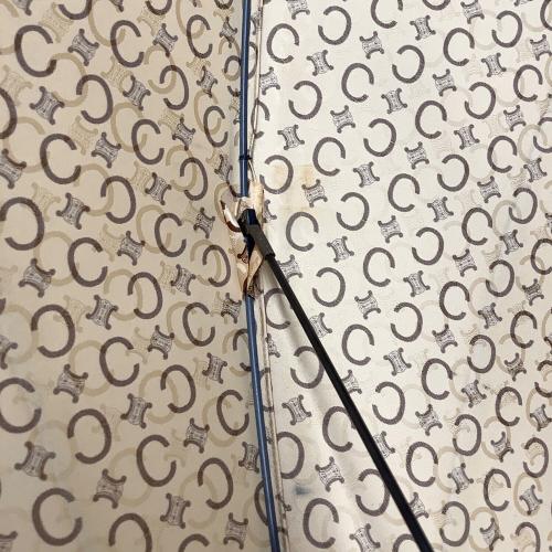 CELINE (セリーヌ) マカダム 傘 シミ・金具キズ有