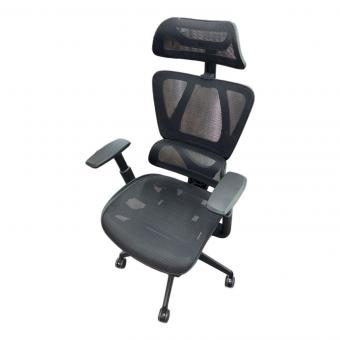 ニトリ オフィスチェア ブラック 1人掛け OC707 エラストマーメッシュ BK