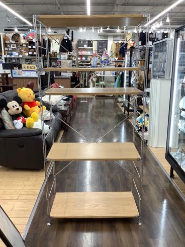 トレファク ラパーク岸和田店】無印良品 ユニットシェルフ 6段 スライド扉