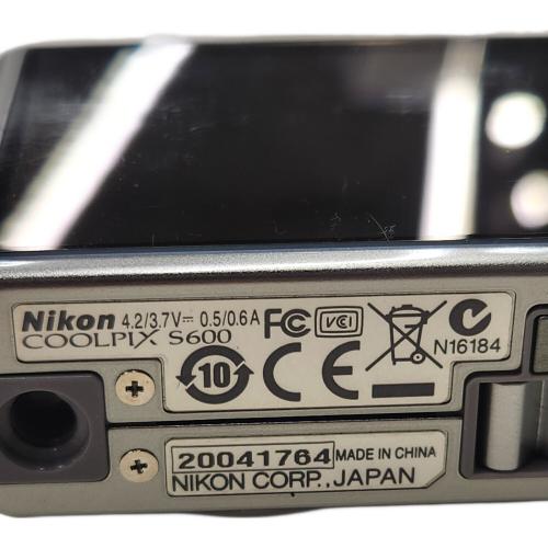 Nikon (ニコン) コンパクトデジタルカメラ COOLPIX S600 1034万画素(総画素) 専用電池 20041764