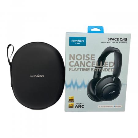 美品　アンカー　ワイヤレスヘッドホン　Soundcore Space Q45 ブルートゥースヘッドホン Soundcore Space Q45 ブラック