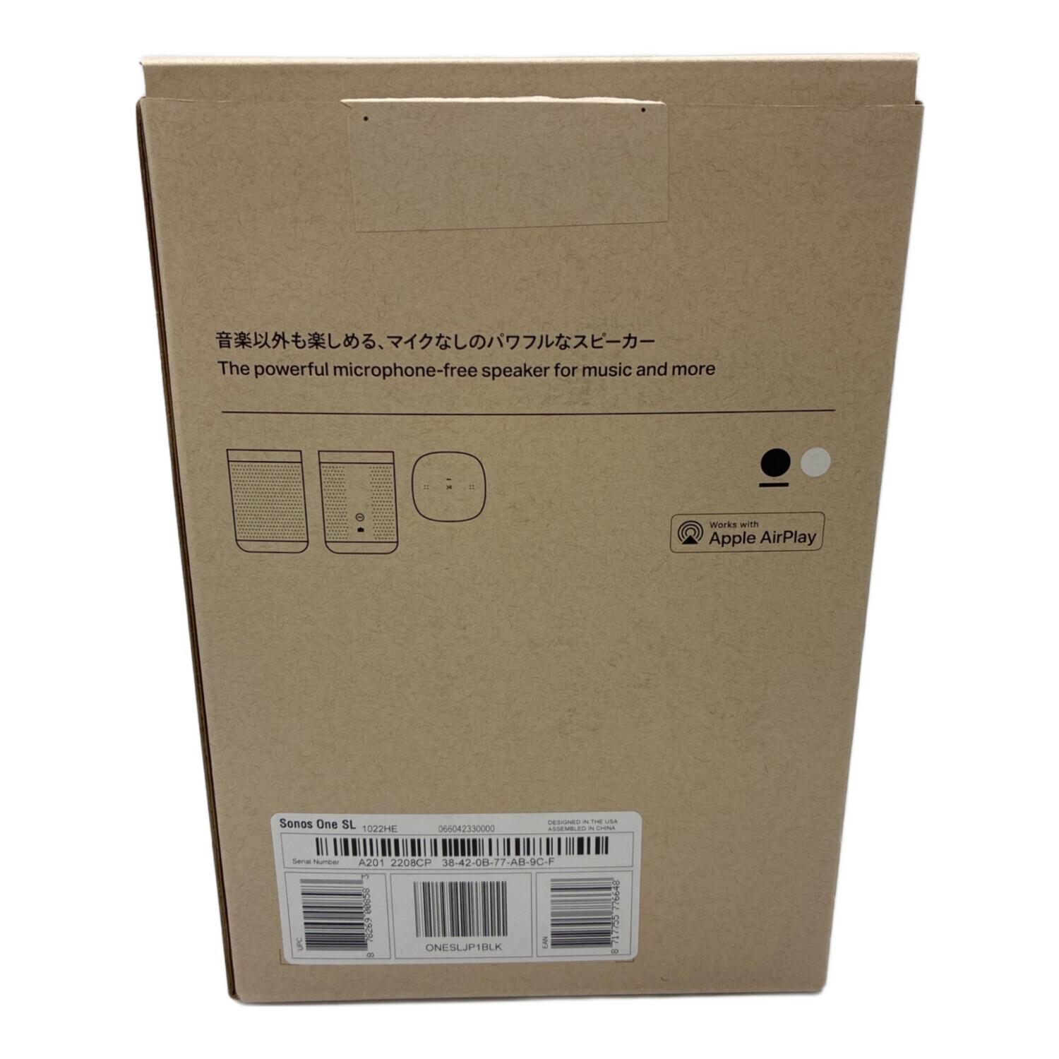 SONOS (ソノス) スマートスピーカー(AIスピーカー) ブラック One SL