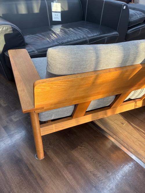 UNICO (ウニコ) 2人掛けソファー ナチュラル×グレー KIRP covering sofa 2S