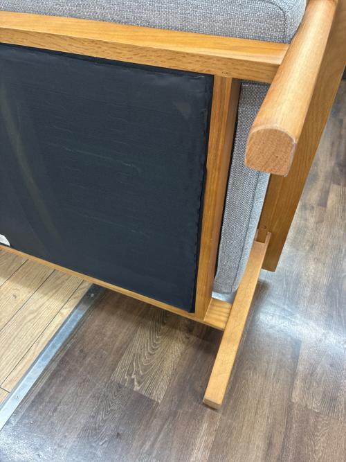 UNICO (ウニコ) 2人掛けソファー ナチュラル×グレー KIRP covering sofa 2S