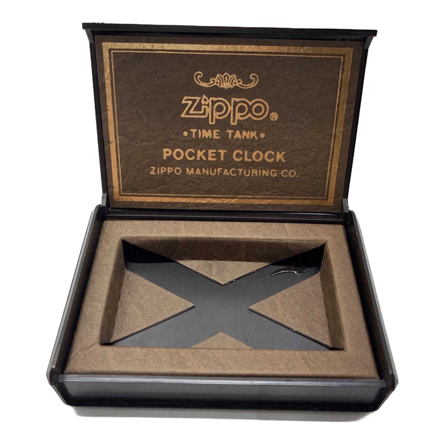 快適グッズ・旅行小物 ZIPPO TIME TANK POCKET CLOCK ZIPPO (ジッポ) TIME TANK ポケットクロック｜トレファクONLINE