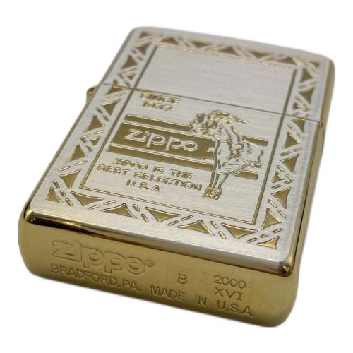 ZIPPO 2000年製 ウインディ / サイドゴールド仕上げ